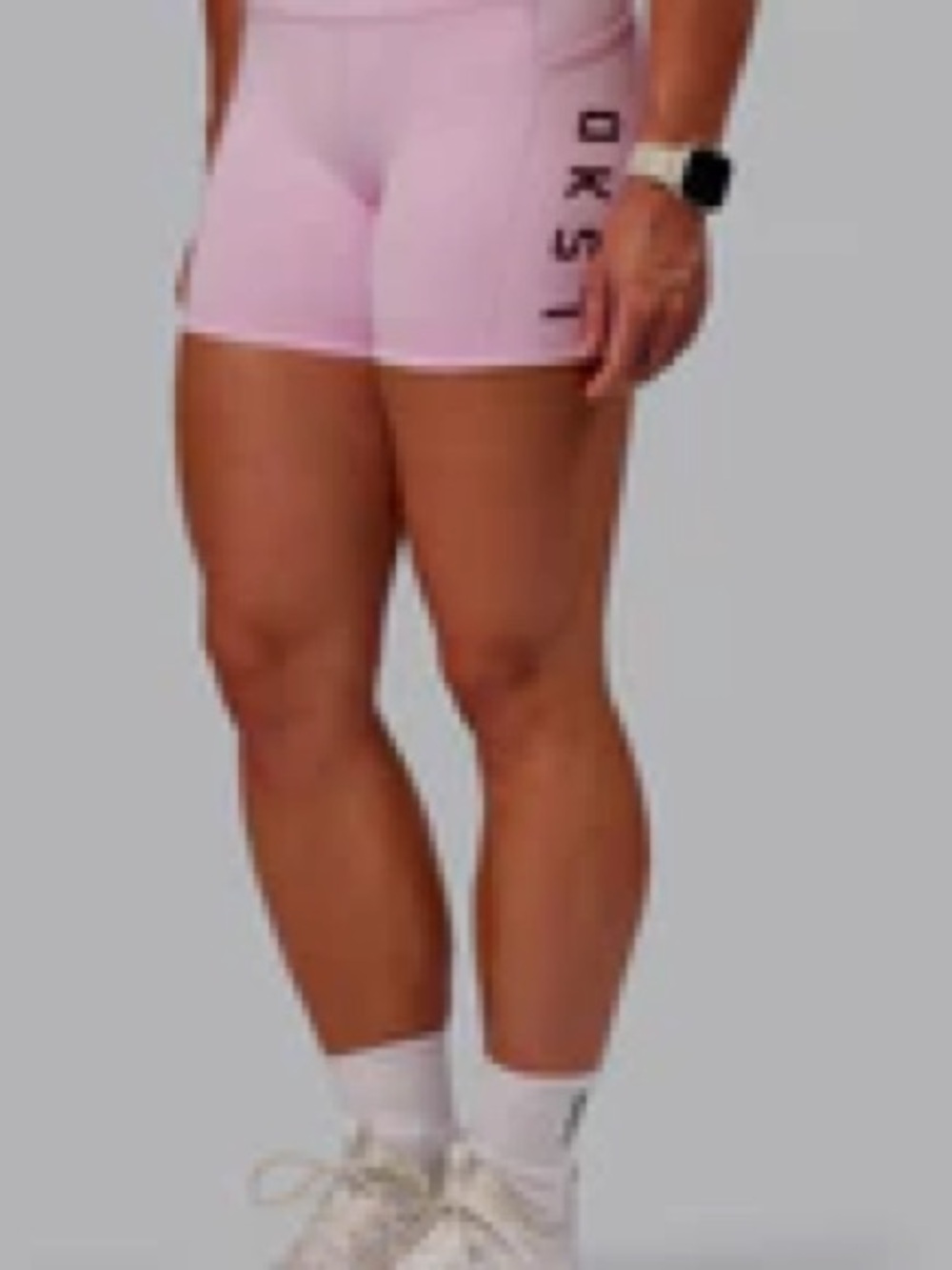 Rep Ultra High-Rise 4" Short Pockets - Marshmallow-Cherry Lacquer